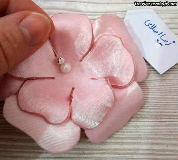 آموزش ساخت گل پارچه ای
