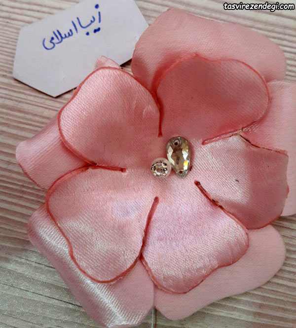 آموزش ساخت گل پارچه ای
