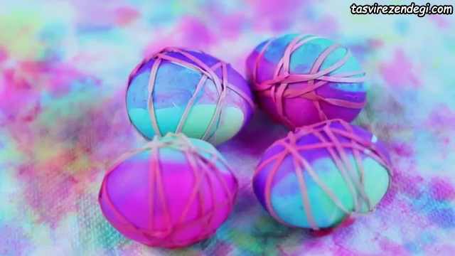 روش رنگ کردن تخم مرغ 