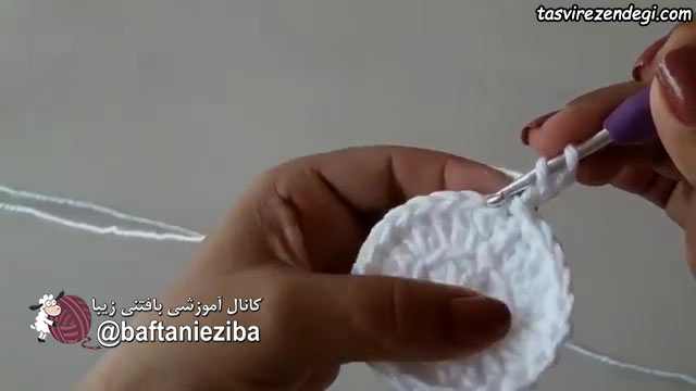 آموزش بافت گل رز برجسته 