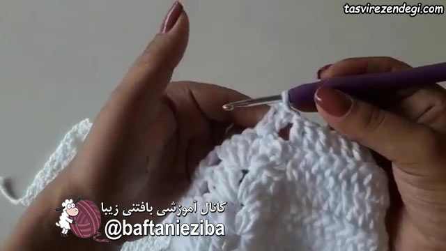 آموزش بافت رانر , بافت رومیزی قلاب بافی 