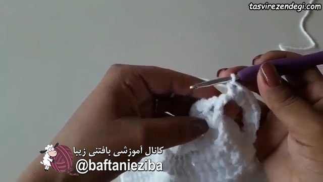 آموزش بافت رانر , بافت رومیزی قلاب بافی 
