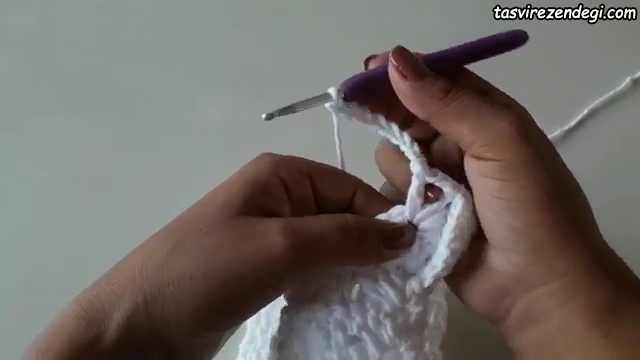 آموزش بافت رانر , بافت رومیزی قلاب بافی 