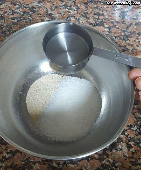نان کروسان پنیری و شکلاتی