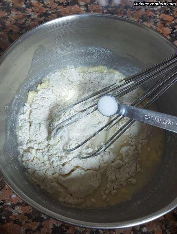 نان کروسان پنیری و شکلاتی
