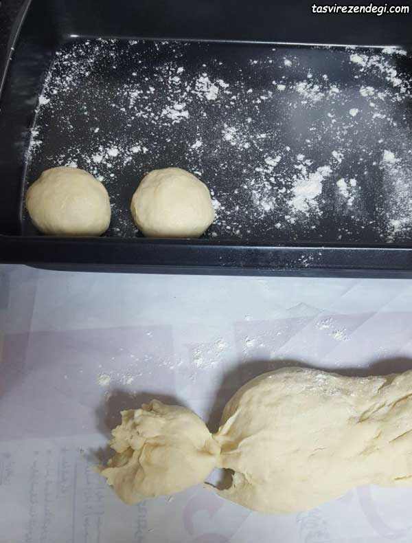 نان کروسان پنیری و شکلاتی
