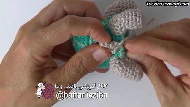 آموزش بافت لاک پشت با قلاب