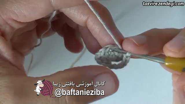 آموزش عروسک بافی , بافت لاک پشت کوچک قلاب بافی آموزش بافت لاکپشت با قلاب