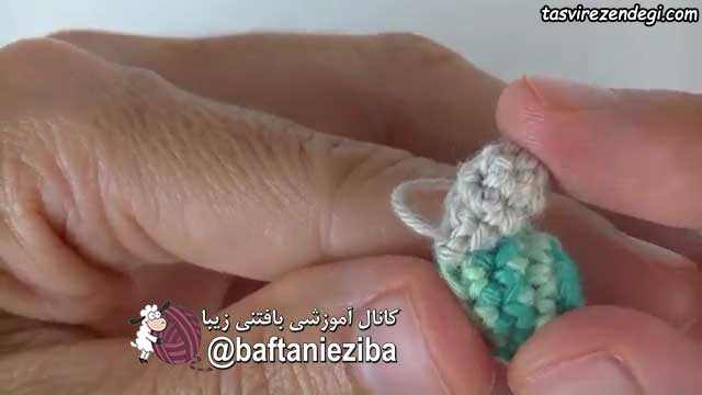 آموزش بافت لاکپشت قلاب بافی