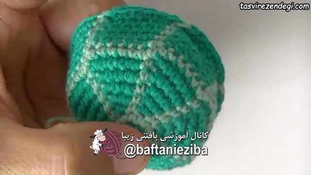 آموزش بافت لاکپشت قلاب بافی