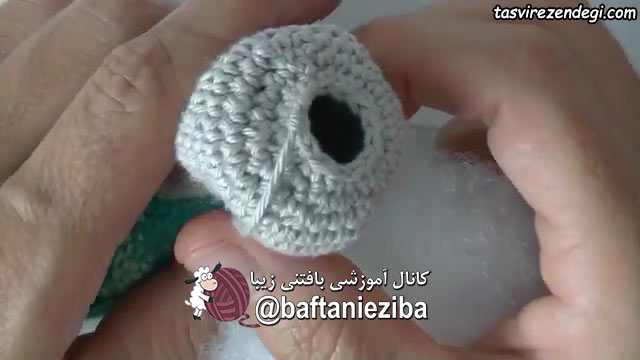 آموزش عروسک بافی , بافت لاک پشت کوچک قلاب بافی آموزش بافت عروسک لاک پشت