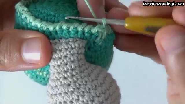 آموزش بافت عروسک لاک پشت قلاب بافی آموزش بافت لاکپشت با قلاب