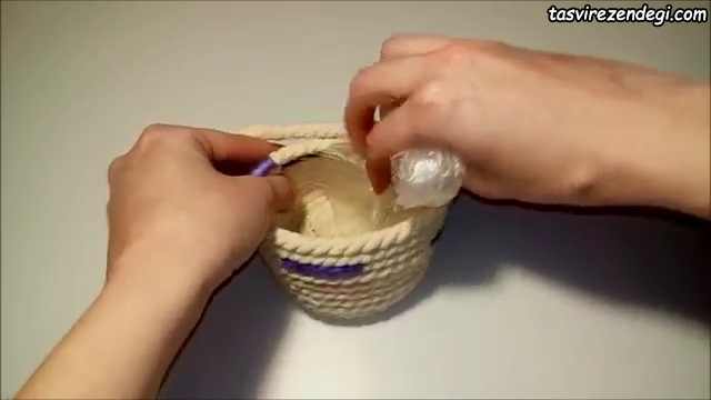ساخت جعبه لوازم با طناب