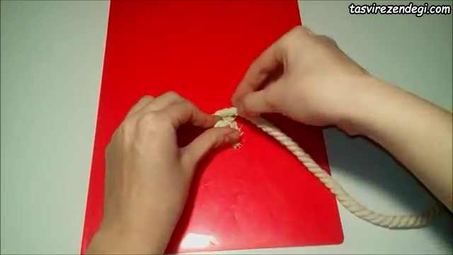 ساخت جعبه لوازم با طناب