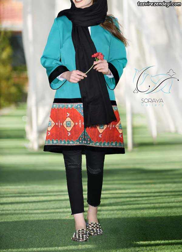 مدل مانتو سنتی پاییزه کوتاه