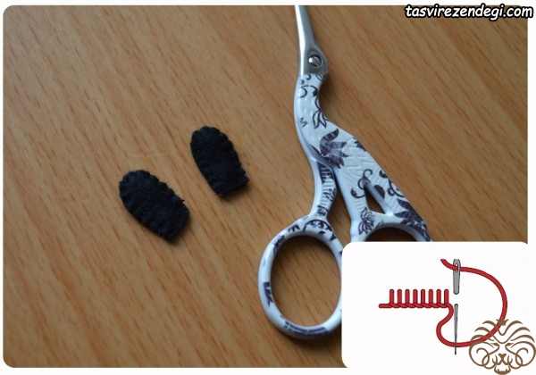 آموزش دوخت راکون نمدی