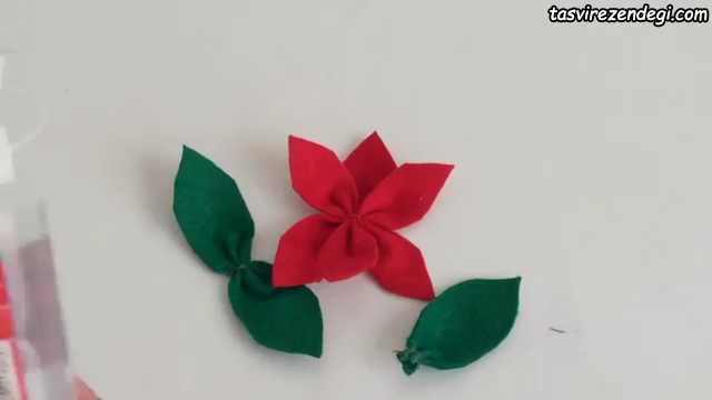 آموزش ساخت گل نمدی