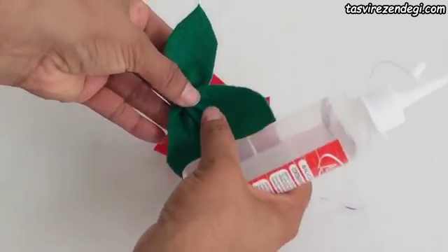 آموزش ساخت گل نمدی