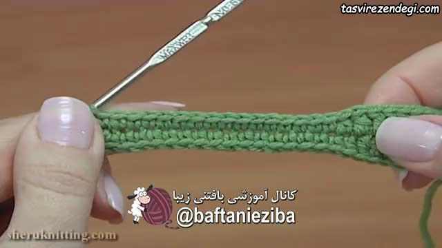 آموزش بافت پاپوش زنانه قلاب بافی 