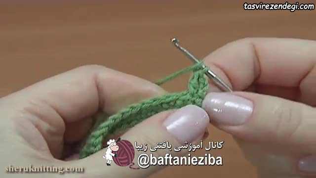 آموزش بافت پاپوش زنانه قلاب بافی 