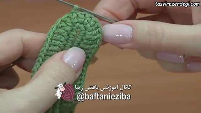 آموزش بافت پاپوش زنانه قلاب بافی 
