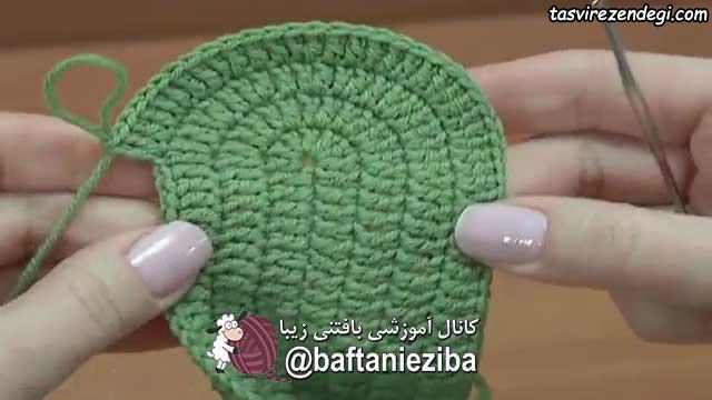 آموزش بافت پاپوش زنانه قلاب بافی 