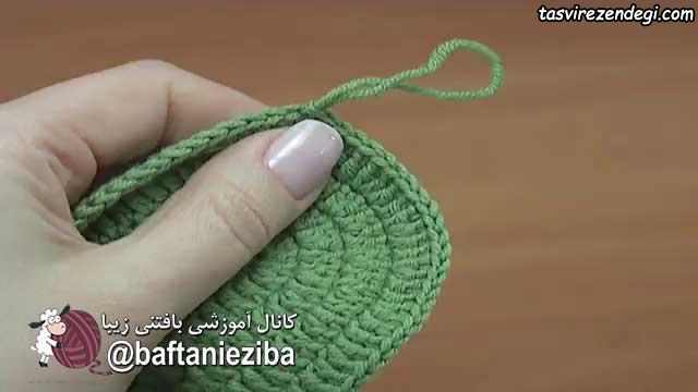 آموزش بافت پاپوش زنانه قلاب بافی 