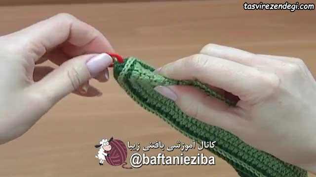 آموزش بافت پاپوش زنانه قلاب بافی