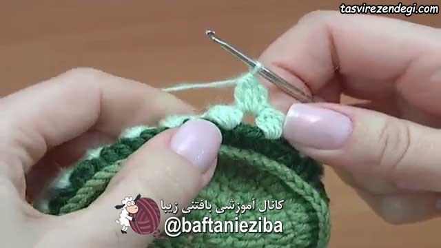 آموزش بافت پاپوش زنانه با قلاب