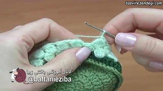 آموزش بافت پاپوش زنانه با قلاب