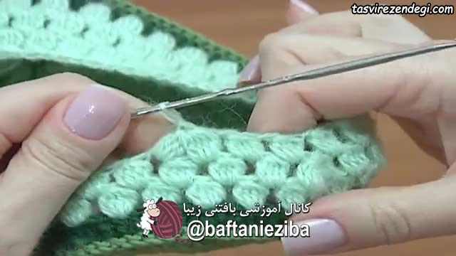 آموزش بافت پاپوش زنانه با قلاب