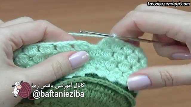 آموزش بافت پاپوش زنانه با قلاب