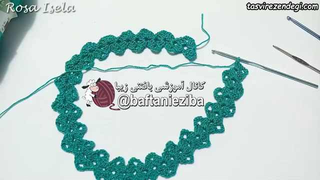 آموزش بافت شنل زنانه قلاب بافی