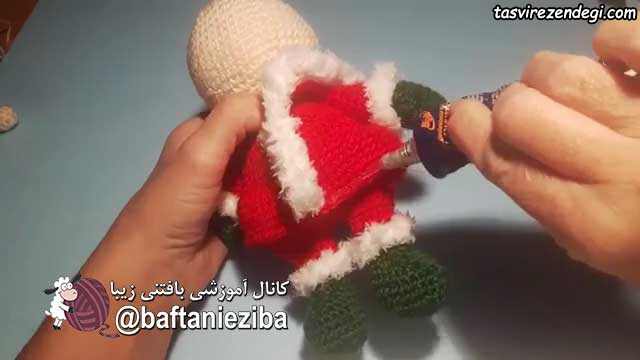 آموزش بافت عروسک بابانوئل