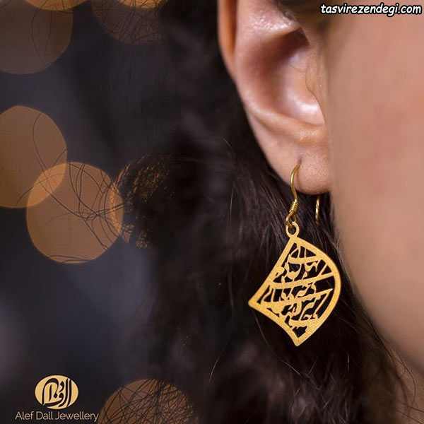مدل گوشواره جدید نقره روکش طلا