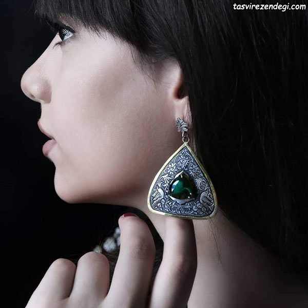 مدل گوشواره جدید قلمزنی 