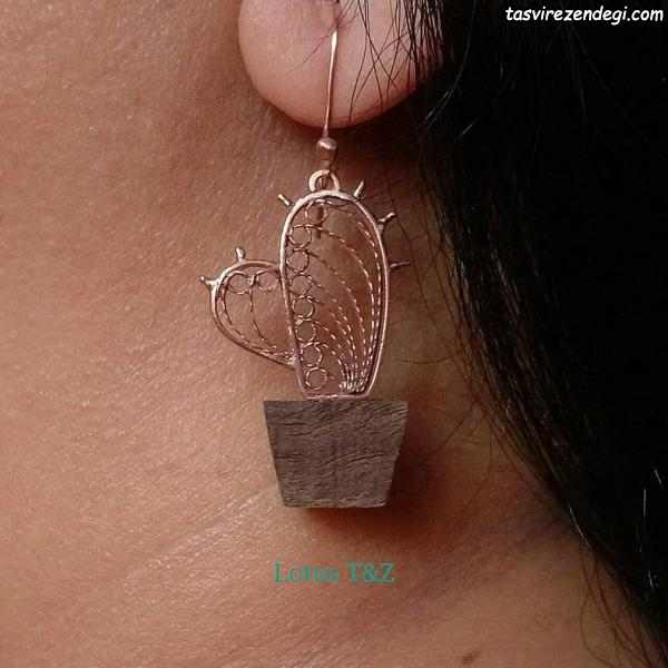 مدل گوشواره نقره ملیله دست ساز