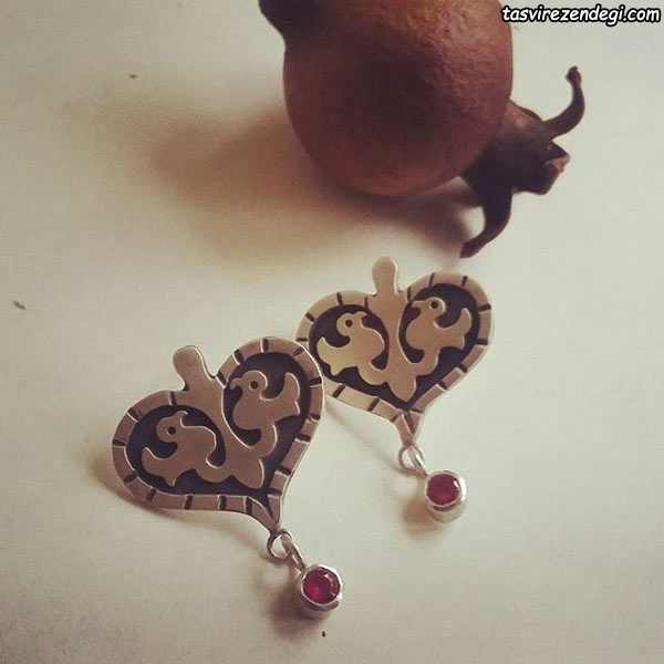 عکس گوشواره نقره دست ساز
