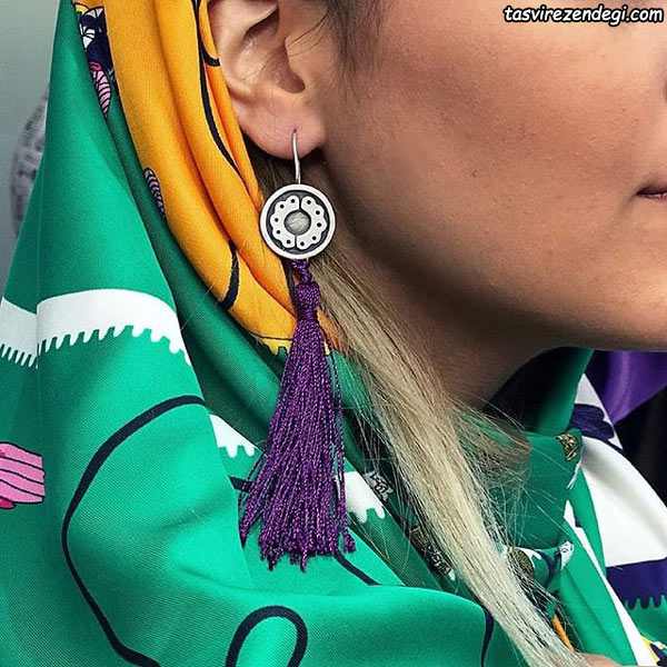عکس گوشواره نقره دست ساز