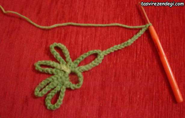 آموزش بافت شال تور ستاره ای 
