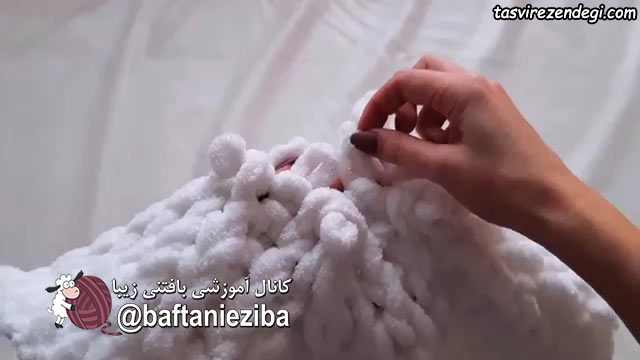 آموزش بافتنی با انگشت بدون میل