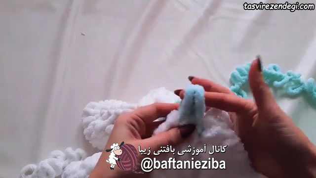 آموزش بافتنی با انگشت بدون میل