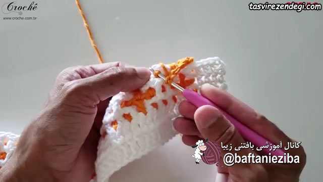آموزش بافت پادری دو رو