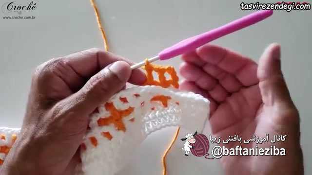 بافت پادری قلاب بافی دو رویه