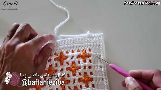 بافت پادری قلاب بافی دو طرفه