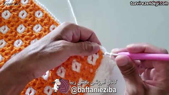 آموزش بافت پادری دو رو