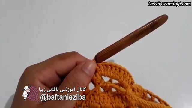 آموزش بافت فرشینه گل قلاب بافی