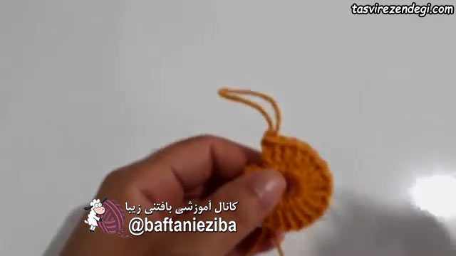 آموزش بافت فرشینه گل قلاب بافی