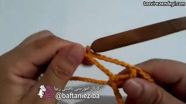 آموزش بافت فرشینه گل قلاب بافی