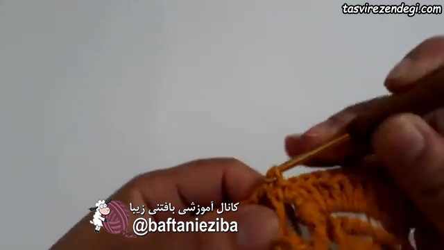 آموزش بافت فرشینه گل قلاب بافی
